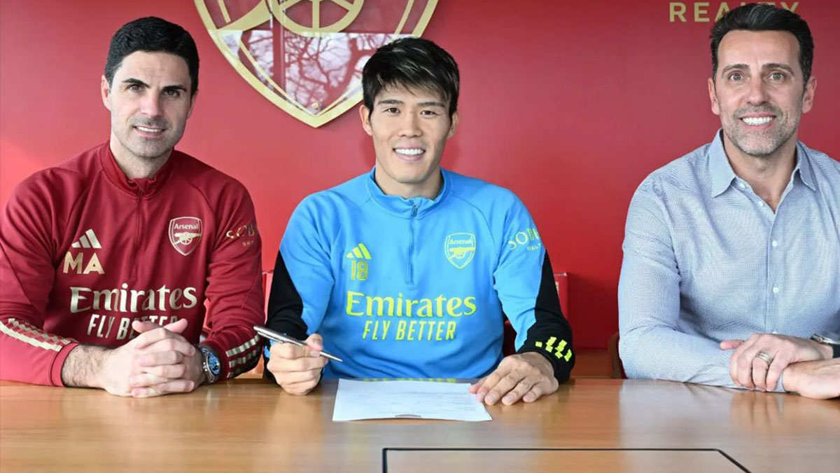 Takehiro Tomiyasu Perpanjang Kontrak dengan Arsenal Hingga 2026
