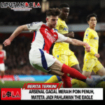 Arsenal Gagal Meraih Poin Penuh, Mateta Jadi Pahlawan the Eagle