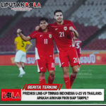 Prediksi Line-Up Timnas Indonesia U-23 vs Thailand: Apakah Arkhan Fikri Siap Tampil?