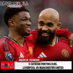 5 Catatan Penting Duel Liverpool vs Manchester United