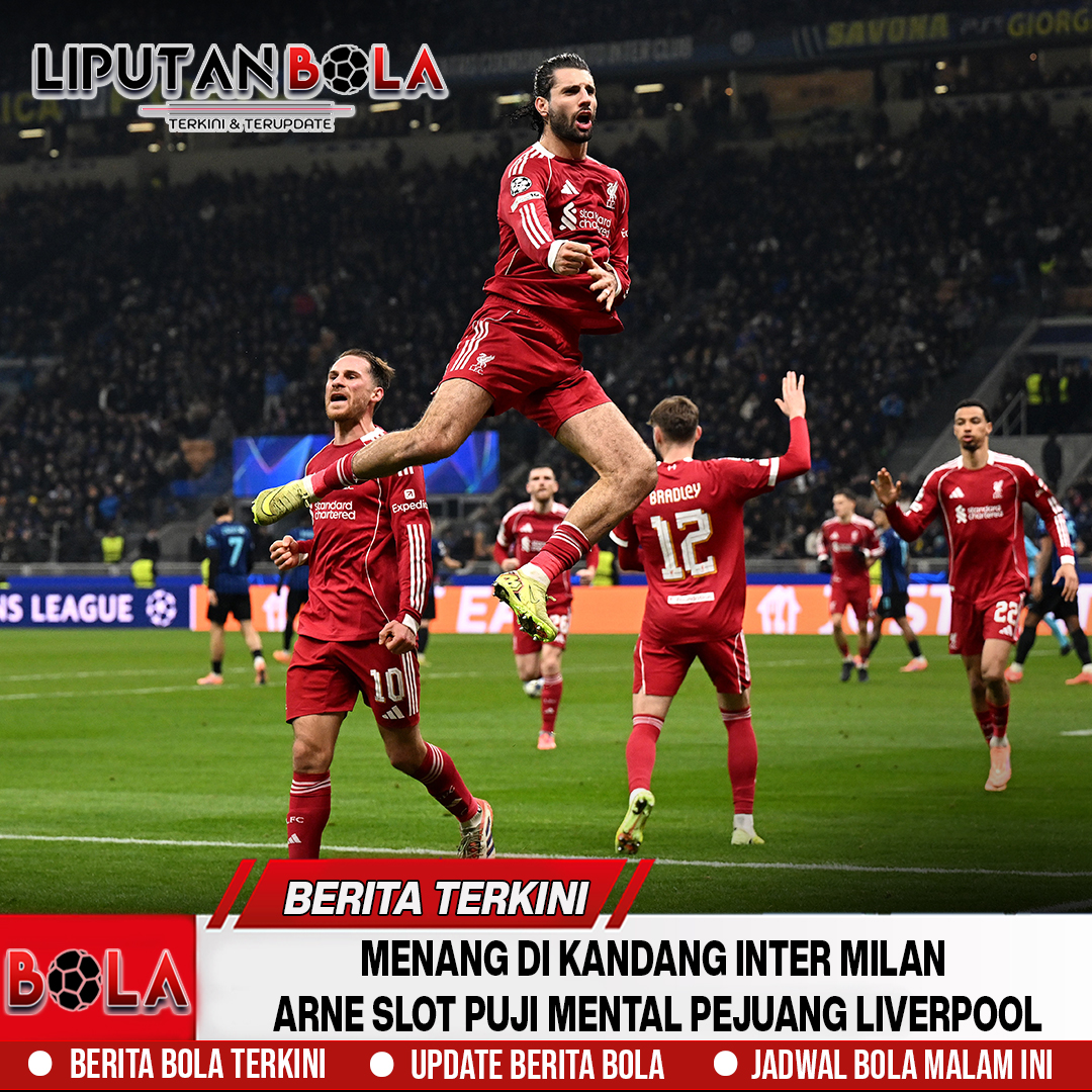 Menang di Kandang Inter Milan, Arne Slot Puji Mental Pejuang Liverpool