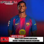 Hansi Flick Dorong Barcelona Rekrut Permanen Marcus Rashford